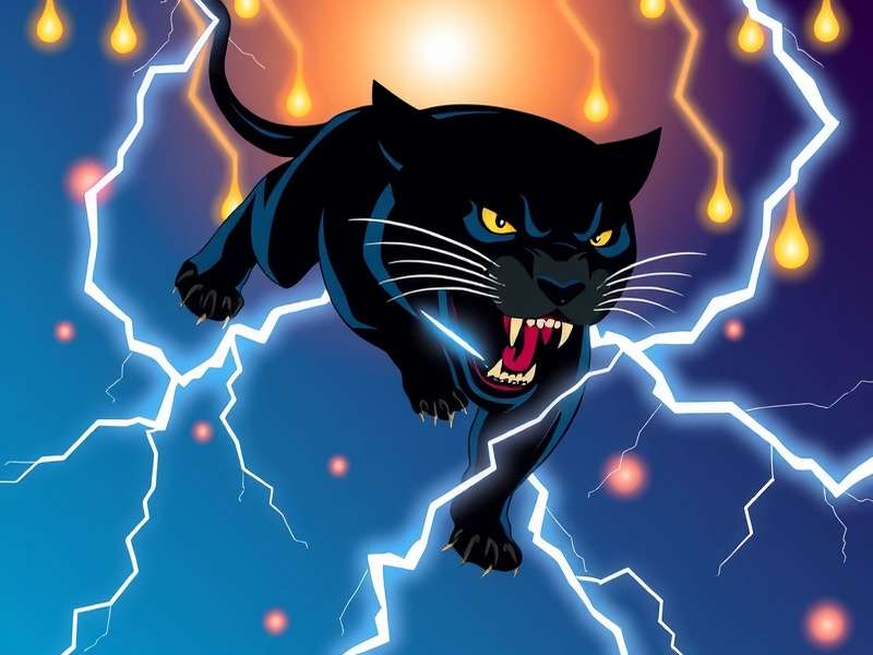 Panther Lightning Bolt Diwali Celebration